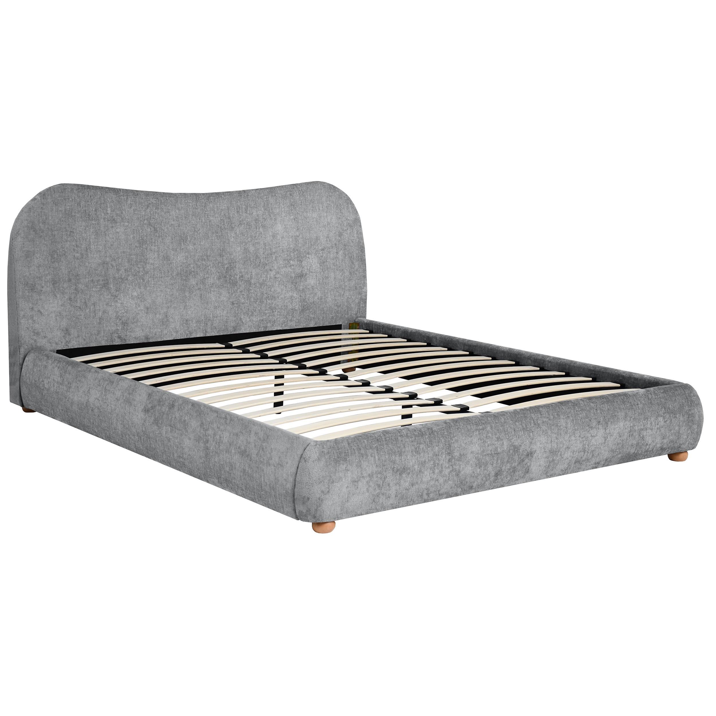 POLSTERBETT Sonho, Doppelbett 160x200 cm ohne Matratze, Chenille-Stoff, Grau - Grau, Textil (160/200cm) - Beautysofa