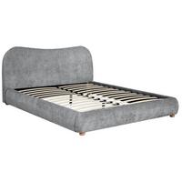 POLSTERBETT Sonho, Doppelbett 160x200 cm ohne Matratze, Chenille-Stoff, Grau - Grau, Textil (160/200cm) - Beautysofa