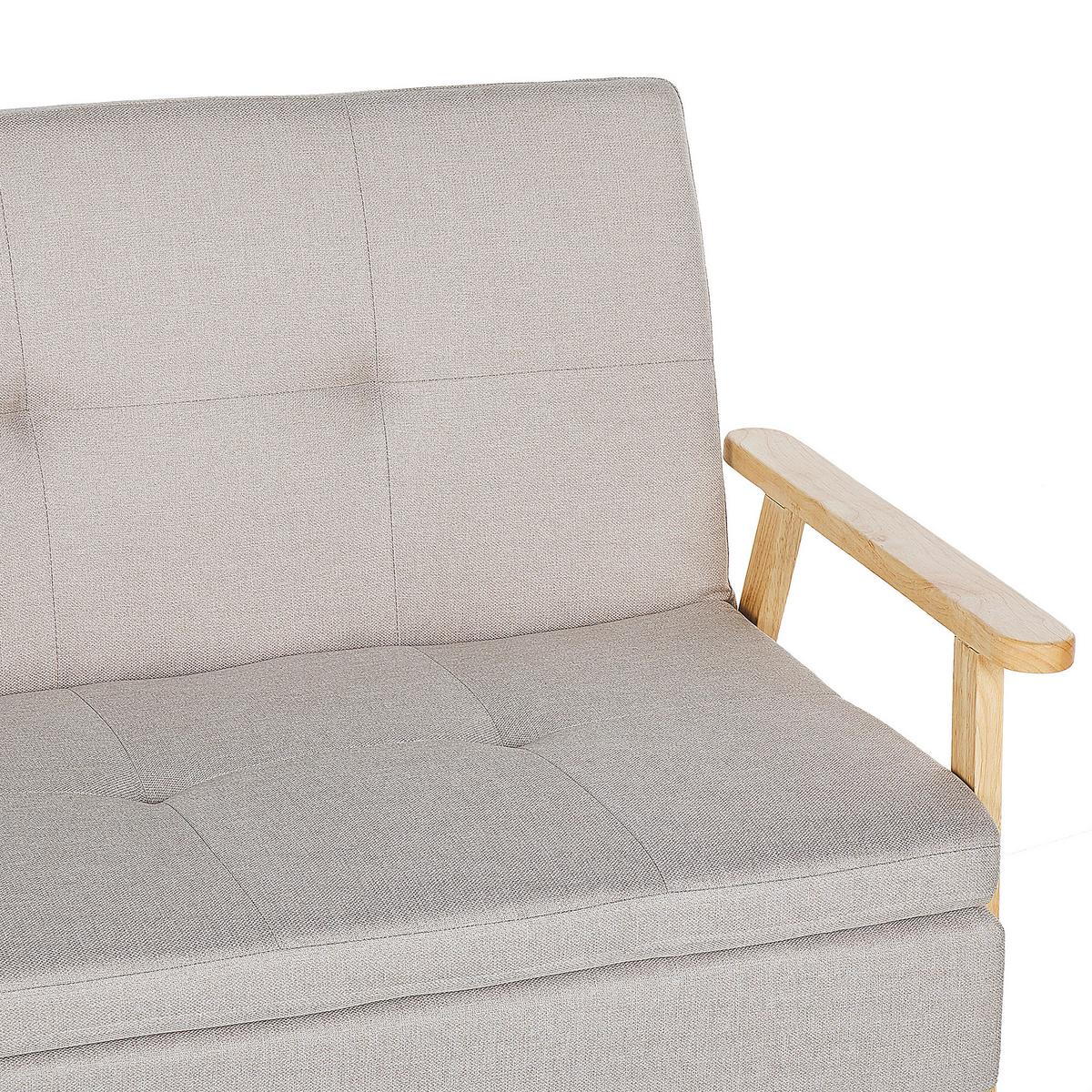 SCHLAFSOFA Polsterbezug Beige Tjorn - Beige, Textil (204/84/67cm) - Beliani
