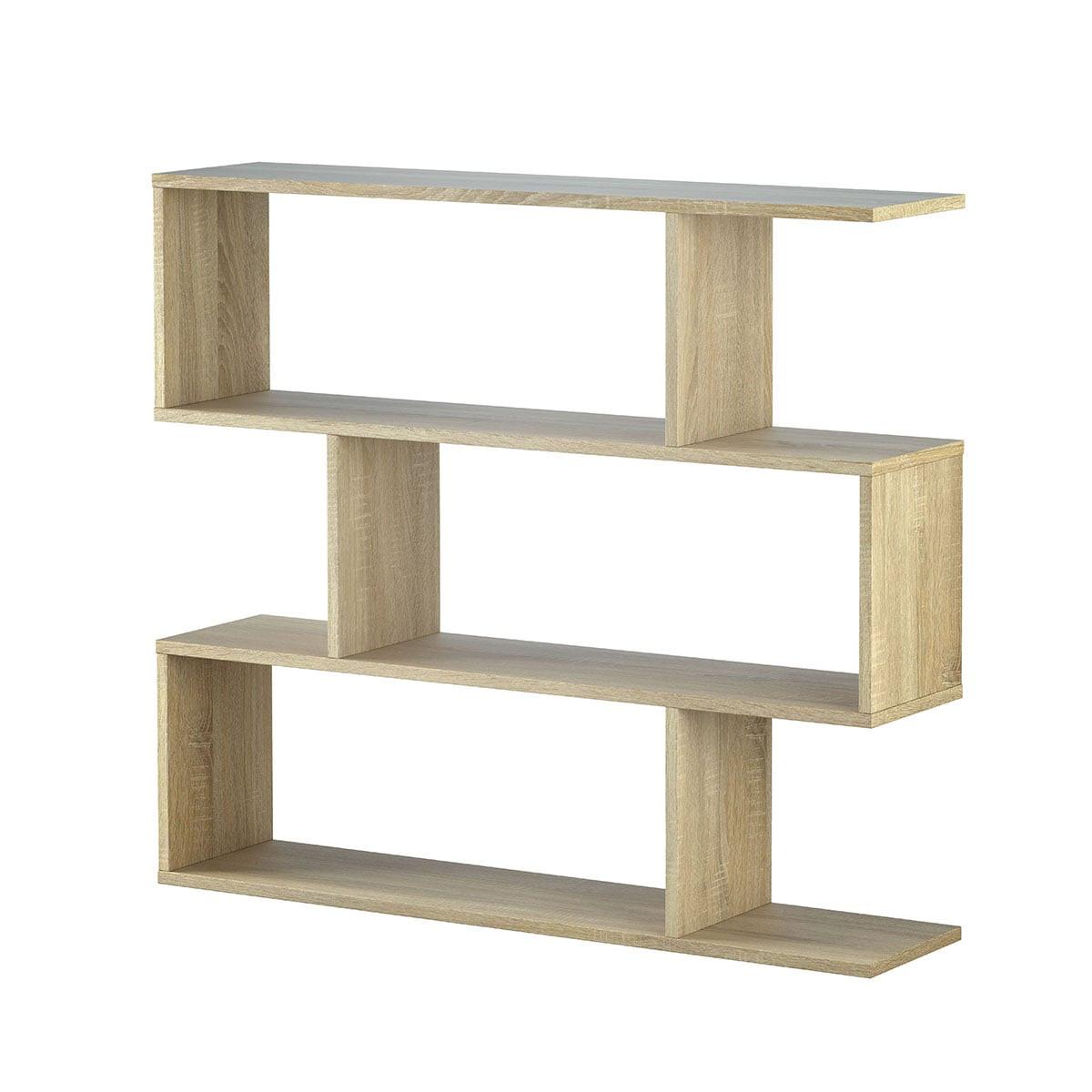 REGAL mit 3 Ebenen L110 cm - Athena - Eiche Artisan, Holzwerkstoff (24/97/11.5cm) - Calicosy