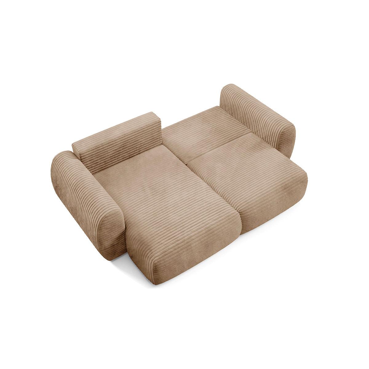 ECKSOFA Camilla 3 Sitzplätze Beige - Beige, Holz (270/165cm) - Petits-meubles