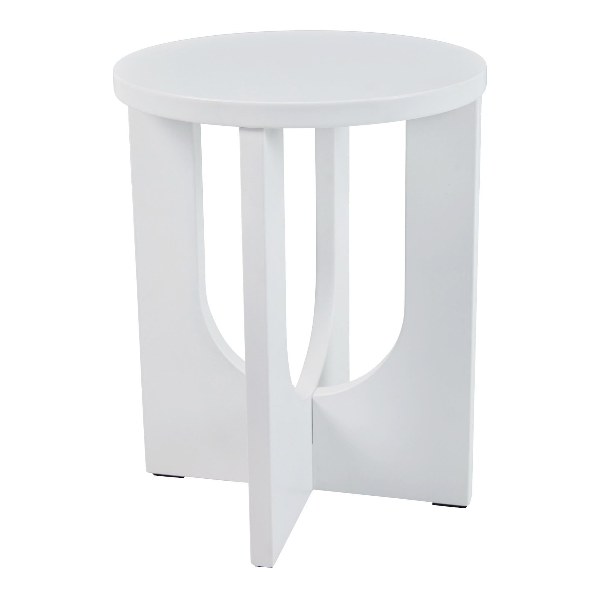 BEISTELLTISCH Kysdajore - Weiß, Holzwerkstoff (40/40/50cm) - [en.casa]