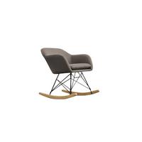 SCHAUKELSTUHL STELLA Braun Webstoff - Braun, Textil (62/73/75cm) - KAWOLA
