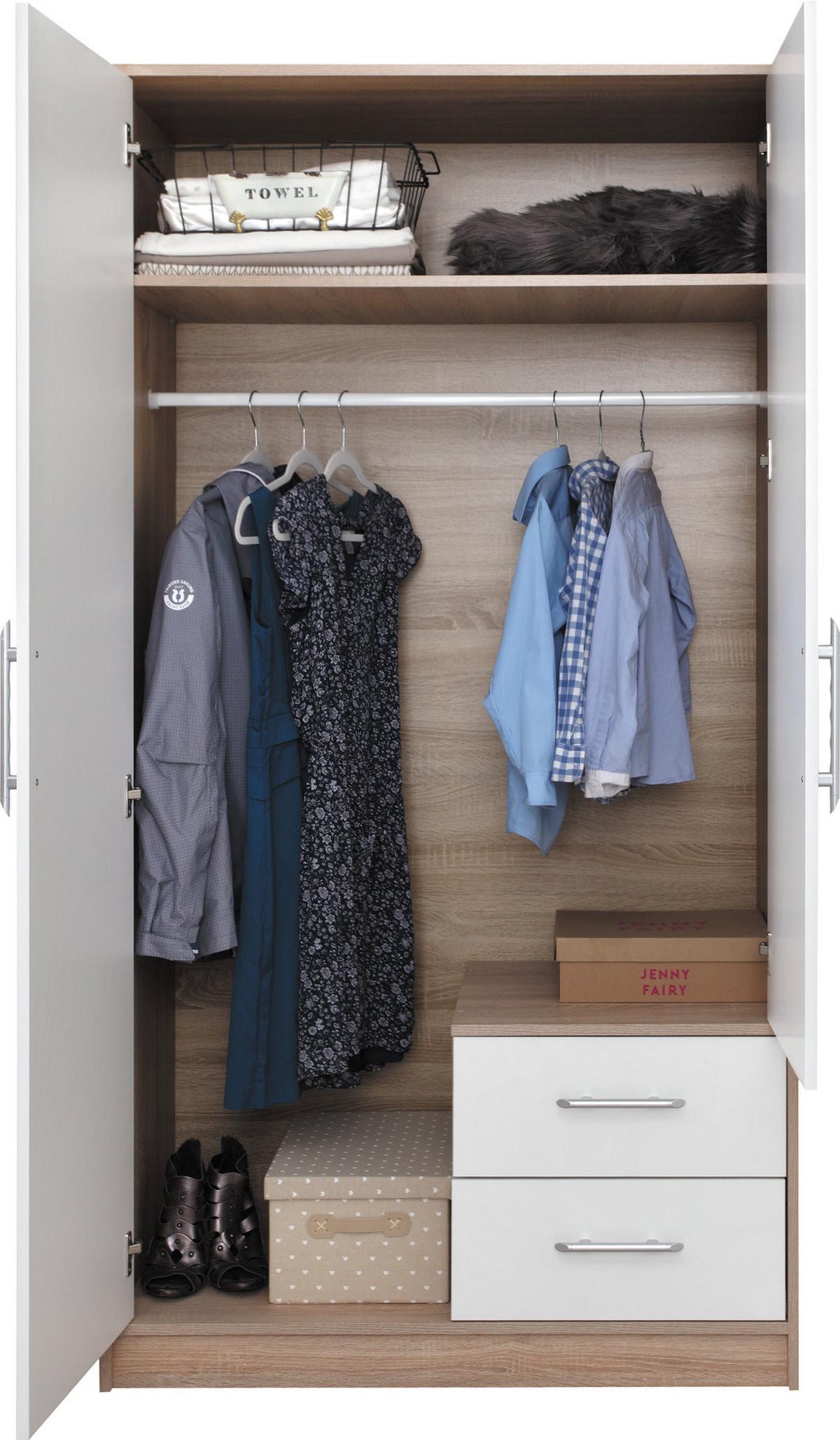 DREHTÜRENSCHRANK VANO 100/190/56cm 2-türig Kaschmir - Kaschmir, Holzwerkstoff (100/190/56cm) - MASSENO