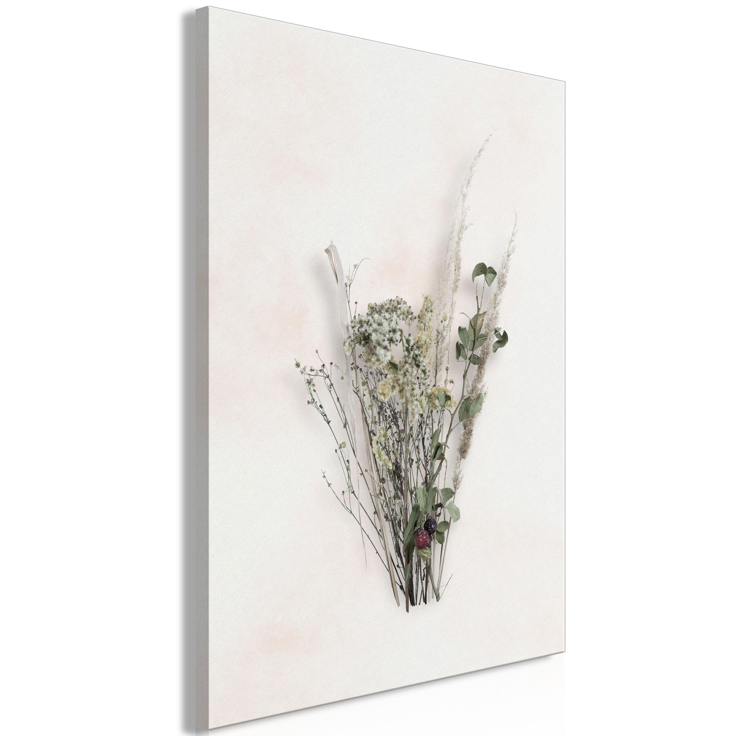 KUNSTDRUCK Grau 40/60 cm - Grau/Grün, Textil (40/60cm) - KUNSTLOFT
