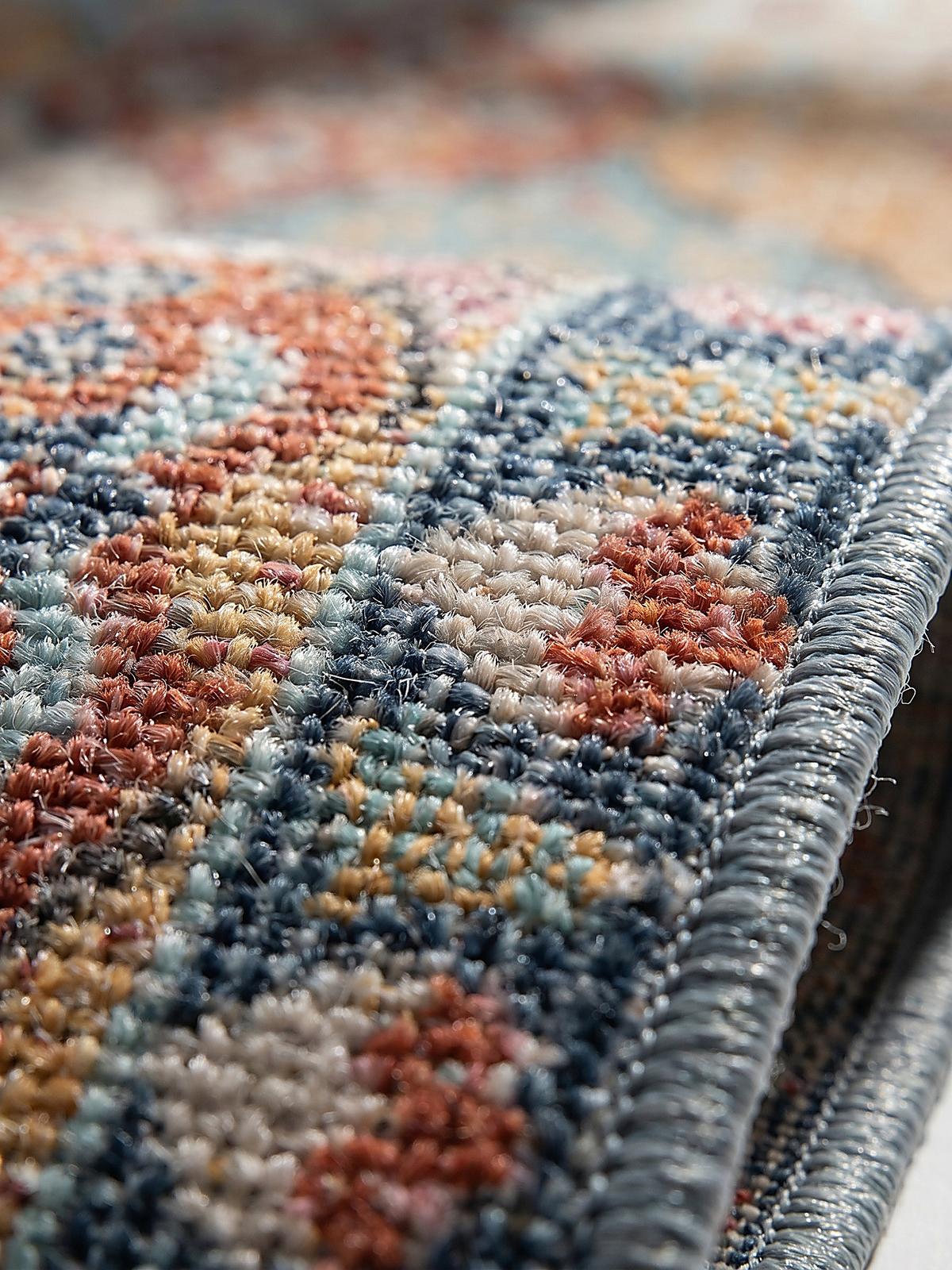 TEPPICH Outdoor Orientalisch LIMMAT Polypropylen Mehrfarbig 120 x 120 cm - Multicolor, Textil (120/120cm) - KADIMA DESIGN