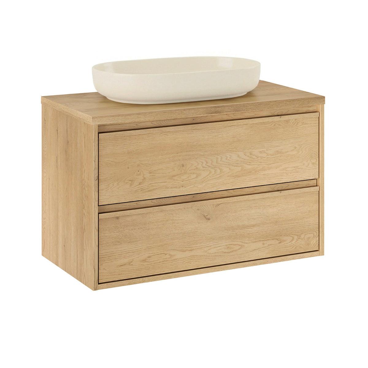 WASCHTISCH 80cm Edmé Holz - Braun, Holzwerkstoff (80/52.2/46cm) - Petits-meubles
