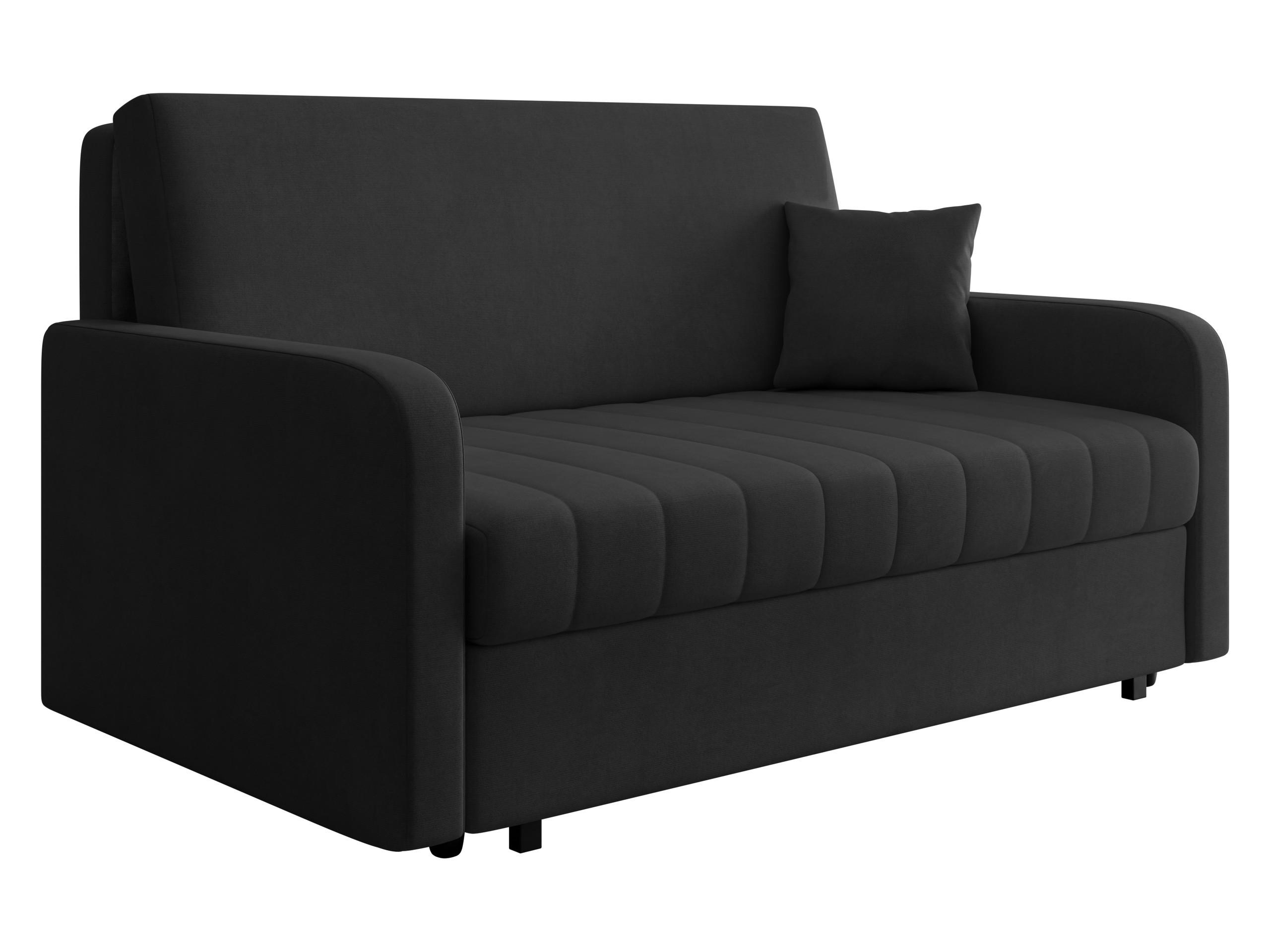 SCHLAFSOFA Viva Silk IV - Schwarz, Holz/Textil (172/85/98cm) - MIRJAN24