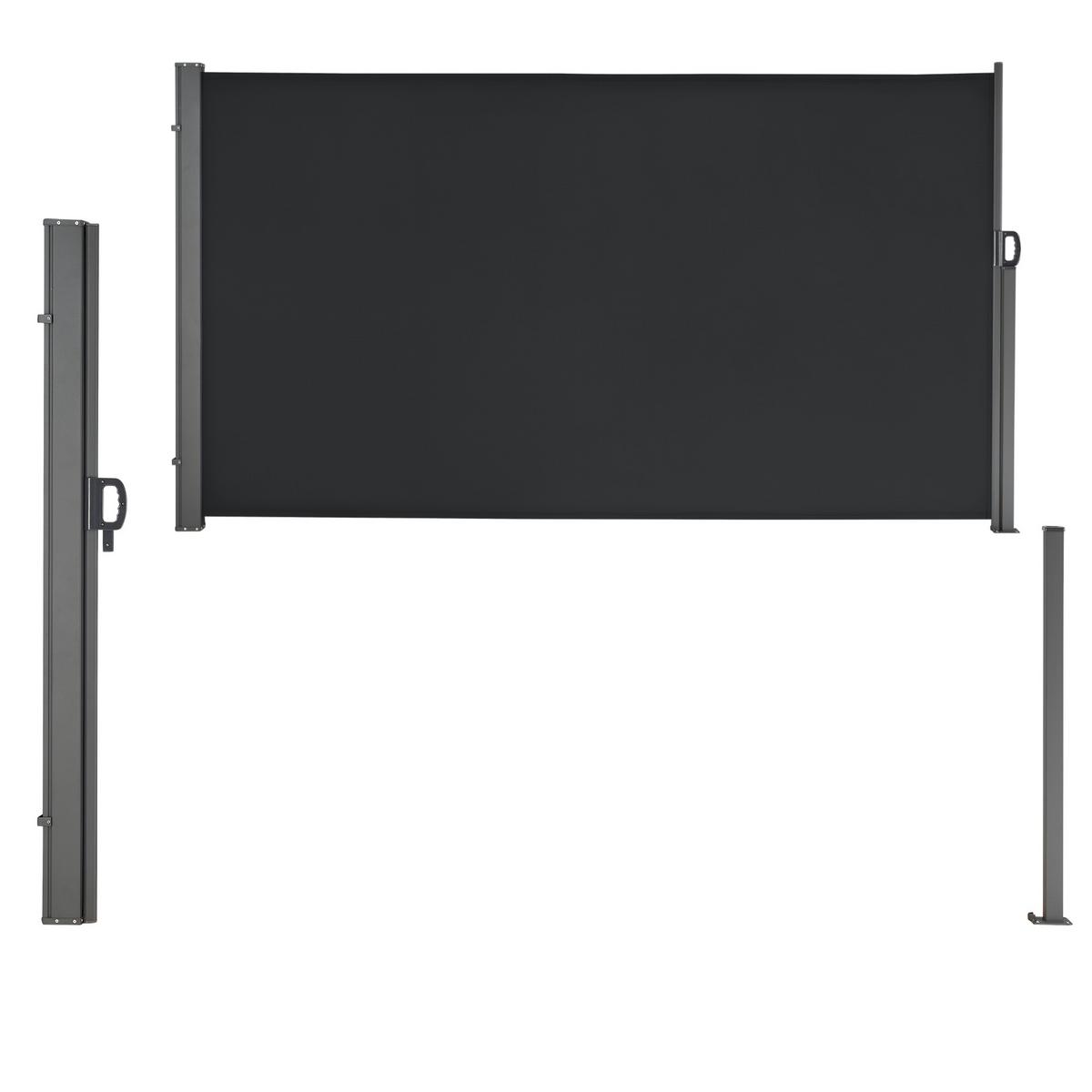 SEITENMARKISE Mulhacén - Schwarz, Textil (300/180cm) - pro.tec