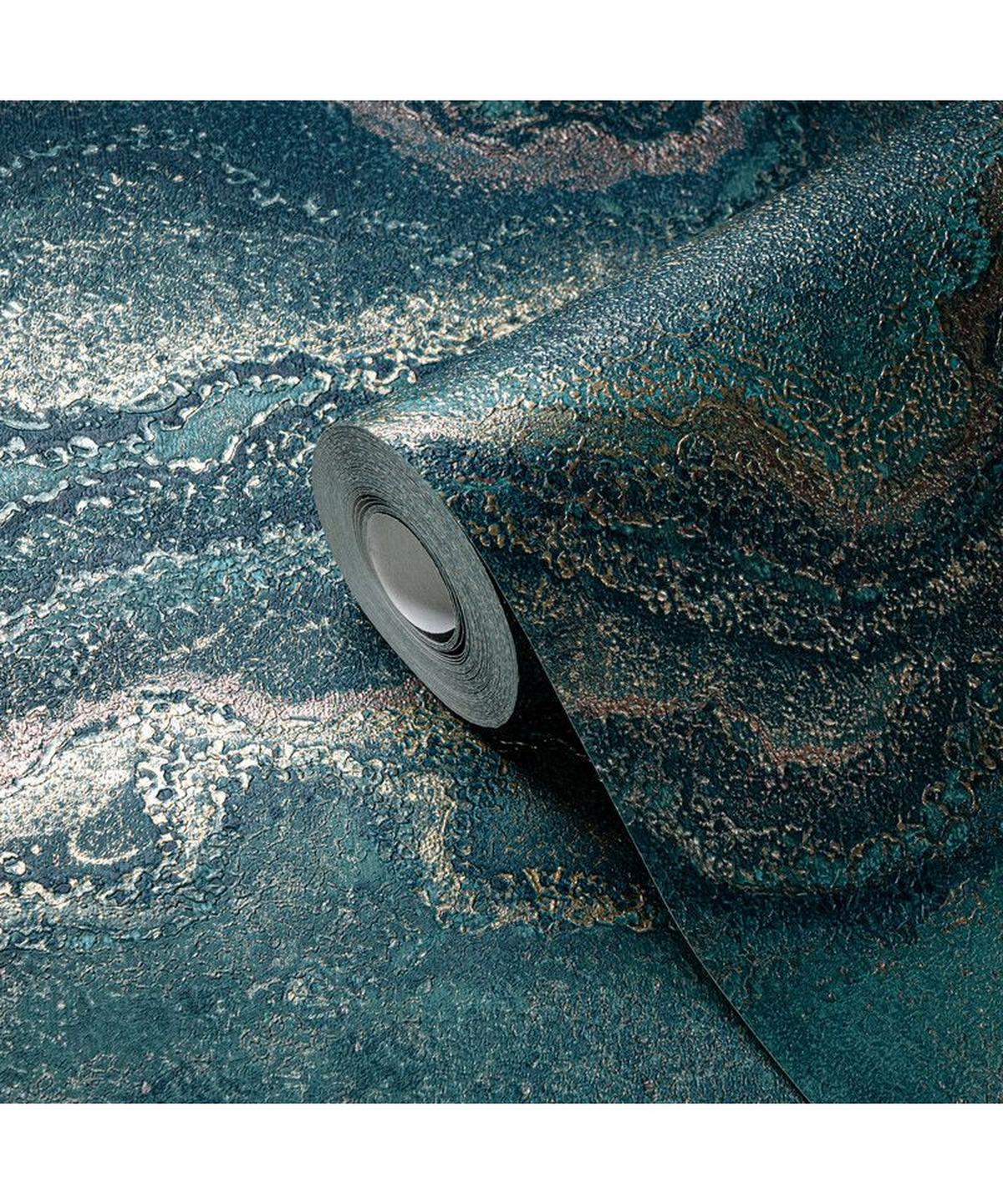 VLIESTAPETE Grün 53/1005 cm - Grün, Textil (53/1cm) - KUNSTLOFT