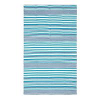 FLACHWEBETEPPICH Baumwolle gestreift 150/240 cm - Blau, Textil (150/240cm) - Homescapes