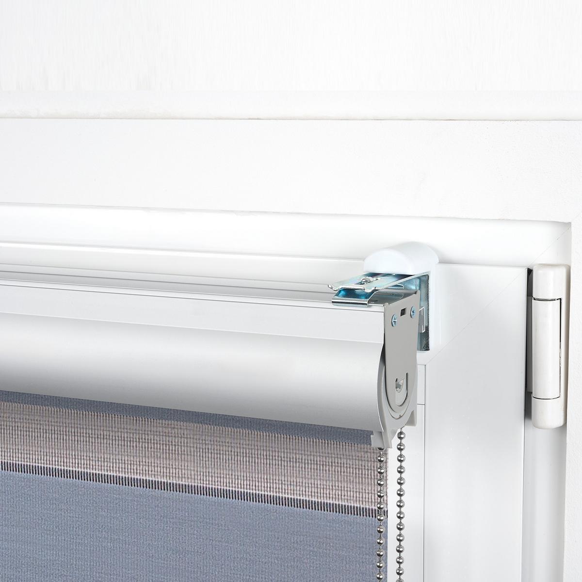 TAG-UND-NACHT-ROLLO Plus Easyfix Silber 100x250 - Hellgrau, Kunststoff (100/250/1cm) - STORESDECO
