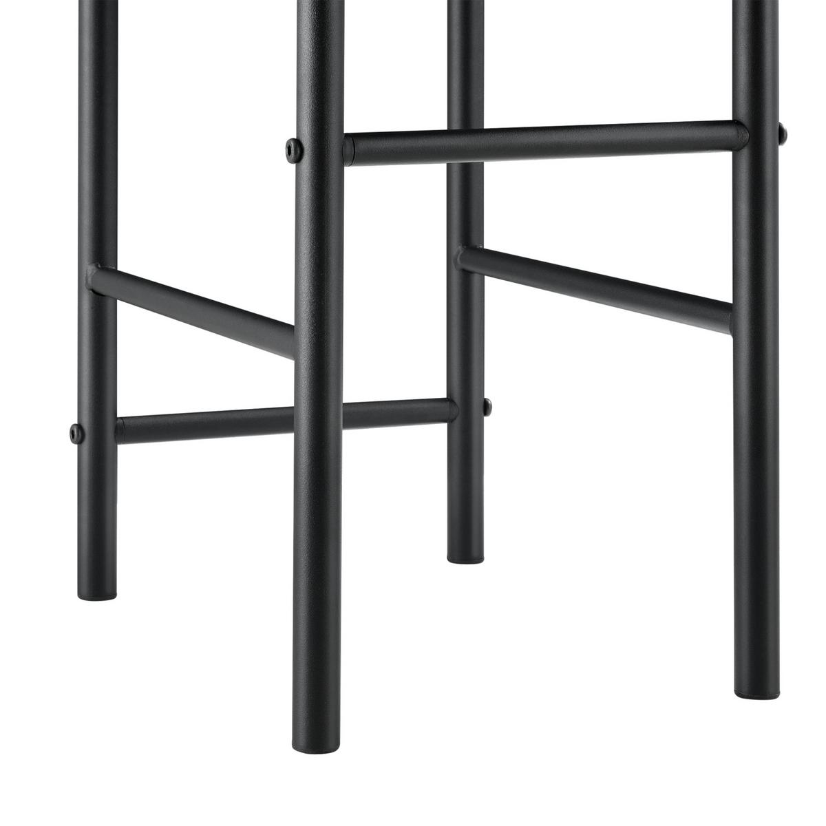 HERRENDIENER Anaheim - Dunkelgrau, Metall (45/107/45cm) - [en.casa]