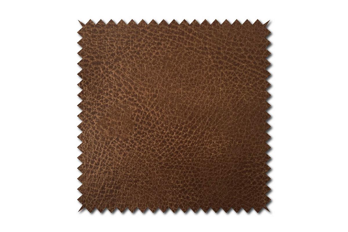 SOFA CELESTE Braun Lederfaserstoff - Schwarz/Braun, Leder/Kunststoff (302/72/114cm) - KAWOLA
