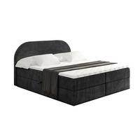 BOXBETT mit Matratze H3 und Lattenrost - NOX - 180x200 - Schwarz Casablanca - Schwarz, Holzwerkstoff/Kunststoff (180/200cm) - ALTDECOR