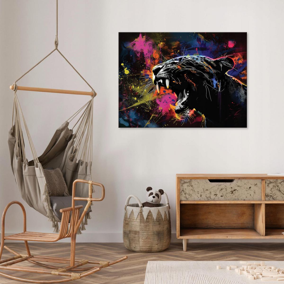 LEINWAND BILDER Abstrakt 120x80 - Multicolor, Holzwerkstoff (120/80cm) - Wallarena