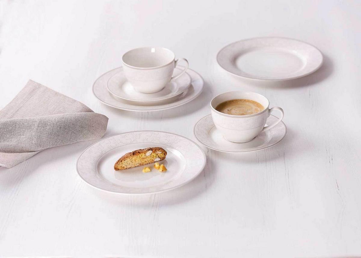 KAFFEESERVICE Isabella creme 18-tlg. - Creme, Keramik (18/22/28cm) - Ritzenhoff Breker