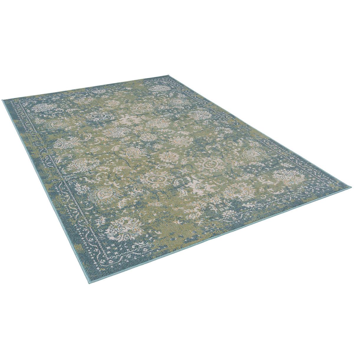 INDOOR OUTDOOR TEPPICH LAGOS VINTAGE - Petrol, Textil (140/200cm) - Pergamon