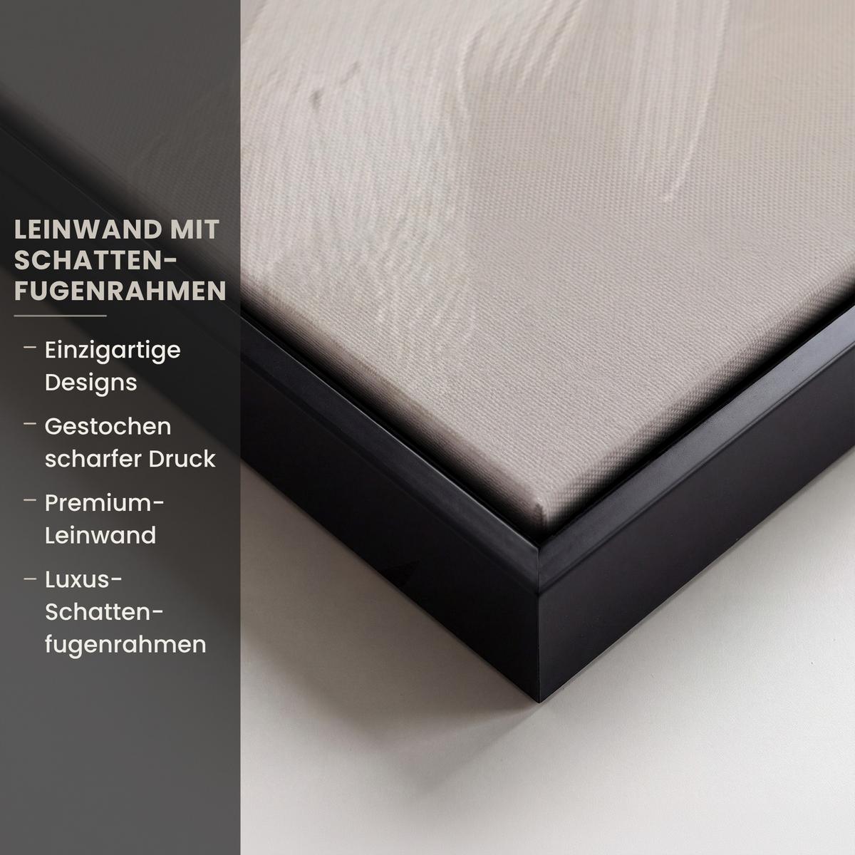LEINWAND Bilder mit Rahmen - Korb - Eier - Rosa - 120x80 - Beige, Textil (120/80cm) - MuchoWow