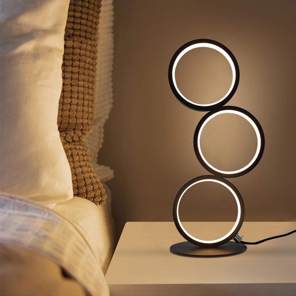 TISCHLAMPE Damien 38/17.5/1.7 cm - Schwarz, Metall (38/17.5/1.7cm) - ZMH