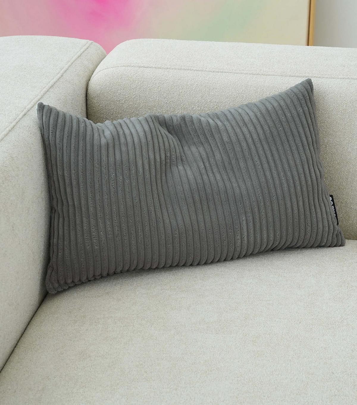 SOFAKISSEN Rest - Dunkelgrau, Textil (40/60cm) - Mokebo