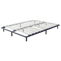 LATTENROST 180x200 cm Schwarz Combourg - Schwarz, Metall (180/21/200cm) - Beliani