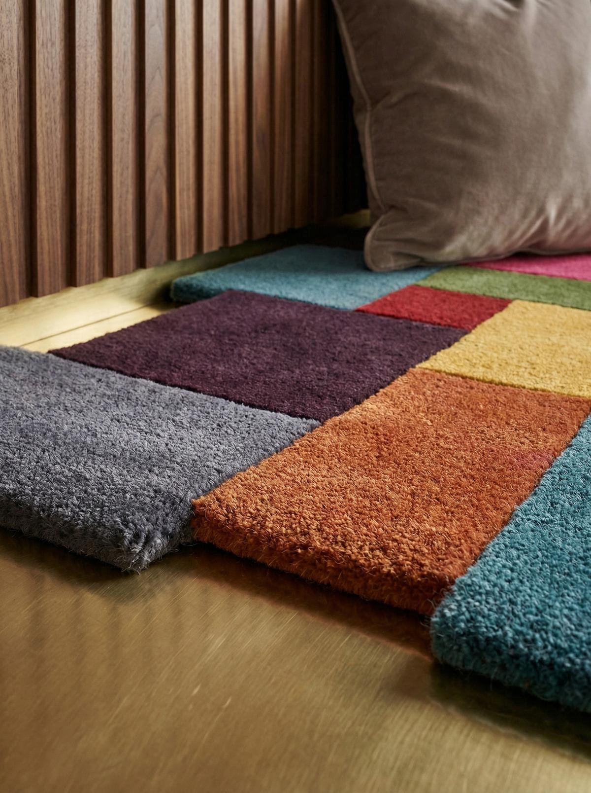 WOLLTEPPICH HALLEIN, geometrisch, Bunt, 150 x 240 cm - Multicolor, Textil (240/150cm) - KADIMA DESIGN