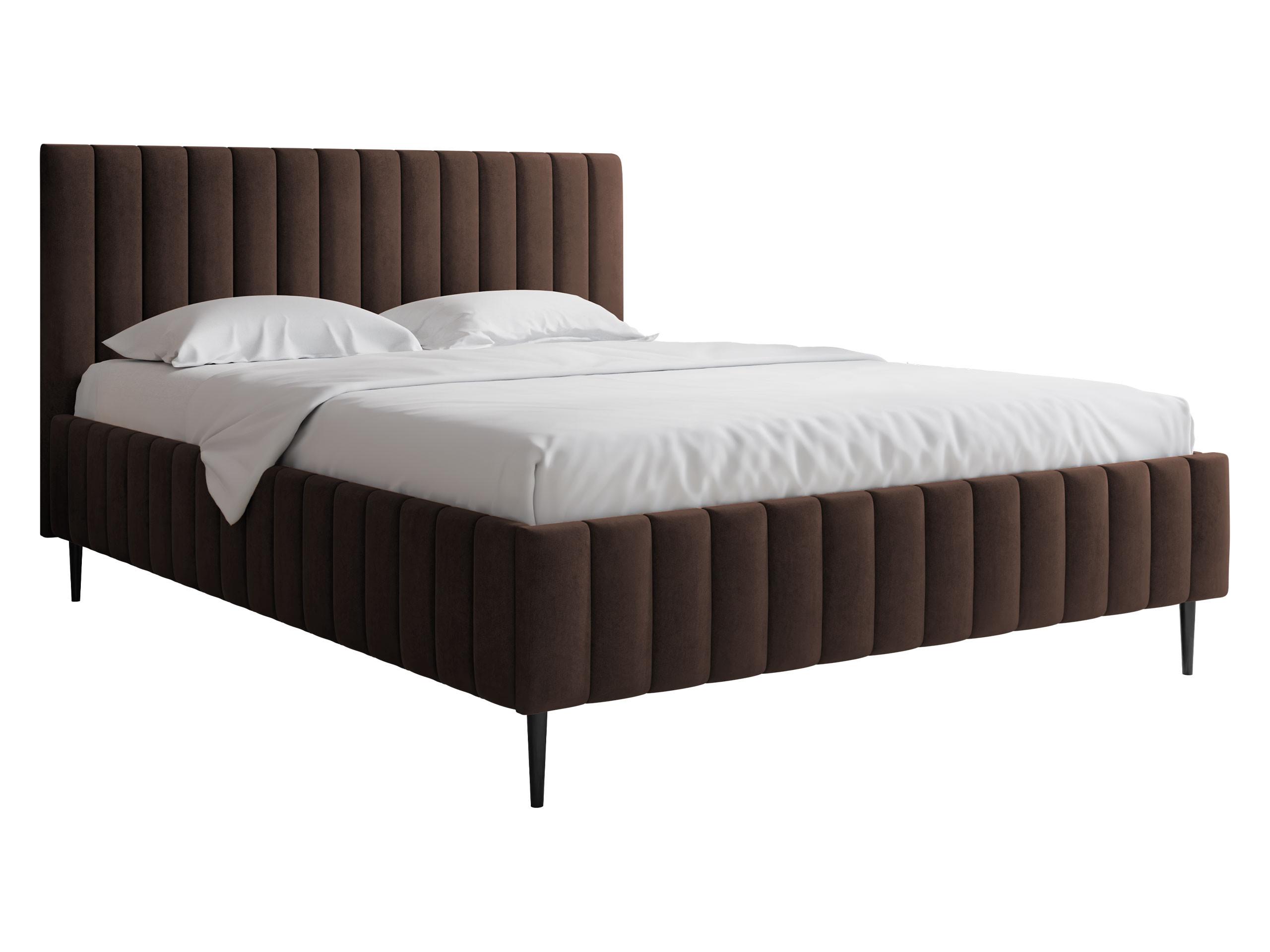 POLSTRBETT Lewezo Leg - Schwarz/Naturfarben, Holzwerkstoff/Textil (140/200cm) - MIRJAN24