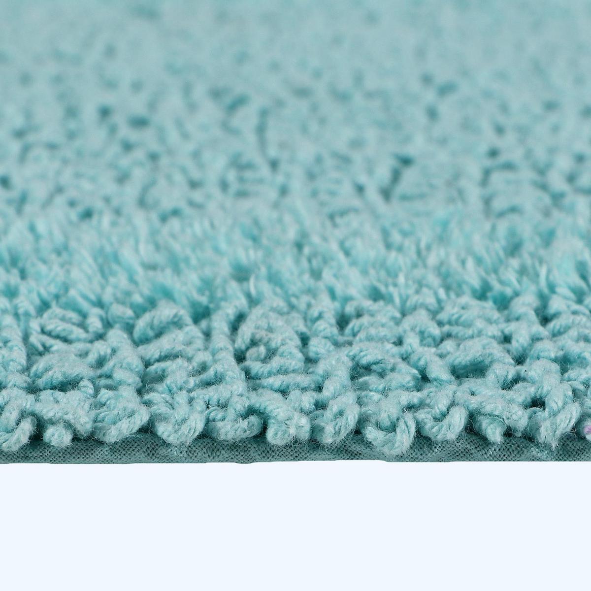 DUSCHVORLEGER 50/50 cm, 100% Baumwolle, wendbar - Hellblau, Textil (50/50cm) - Homescapes