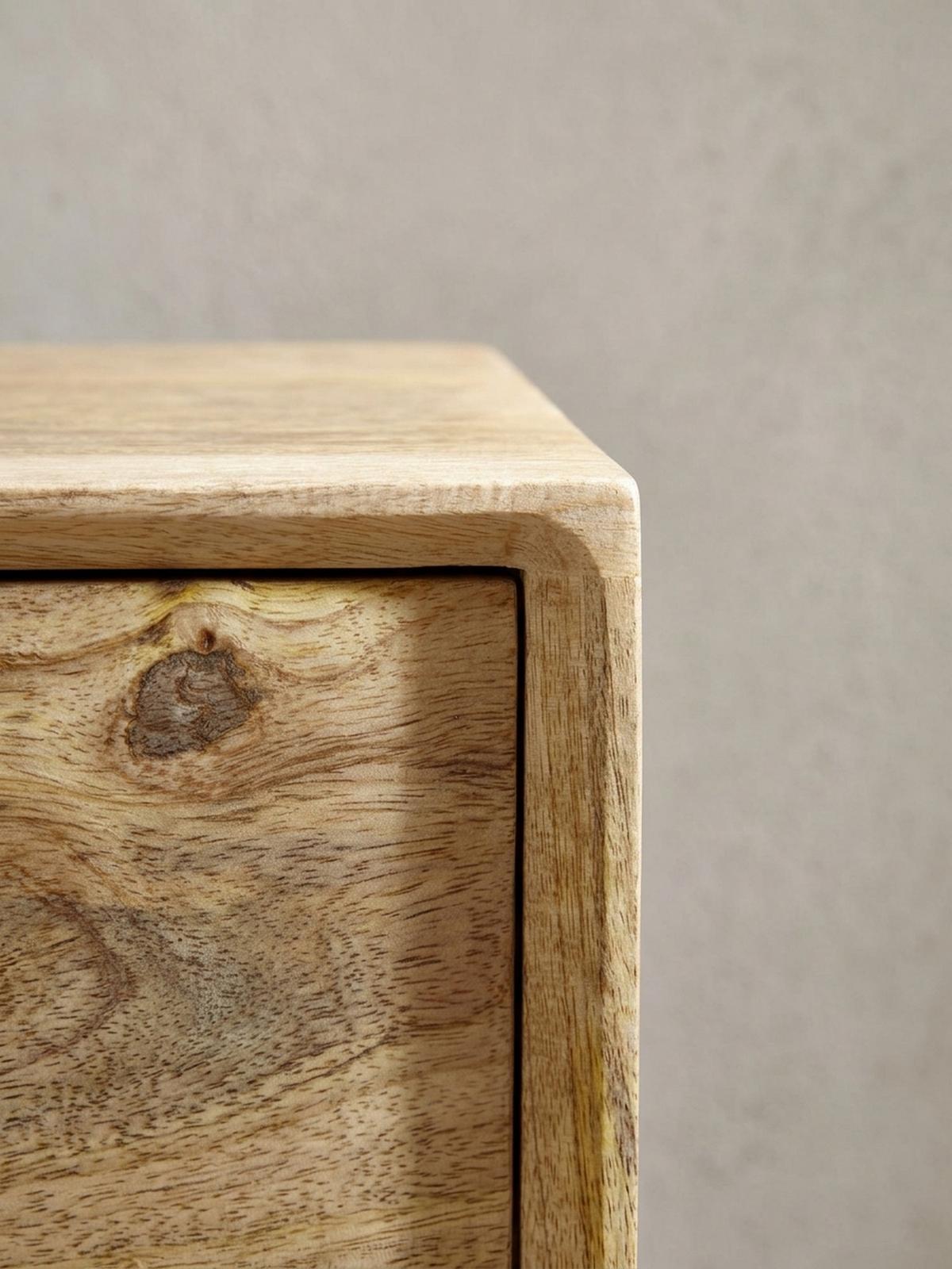SITZBANK – Mango Holz, Schwarz, Schubladen, Retro-Stil - Schwarz/Braun, Holz/Textil (120/65/40cm) - KADIMA DESIGN