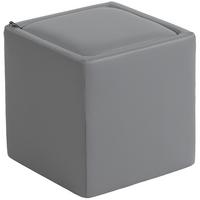 SITZWÜRFEL mit Stauraum Hocker mit Deckel, Quadratischer Fußhocker Sitzwürfel - Schwarz/Grau, Holzwerkstoff (40/40/40cm) - HOMCOM