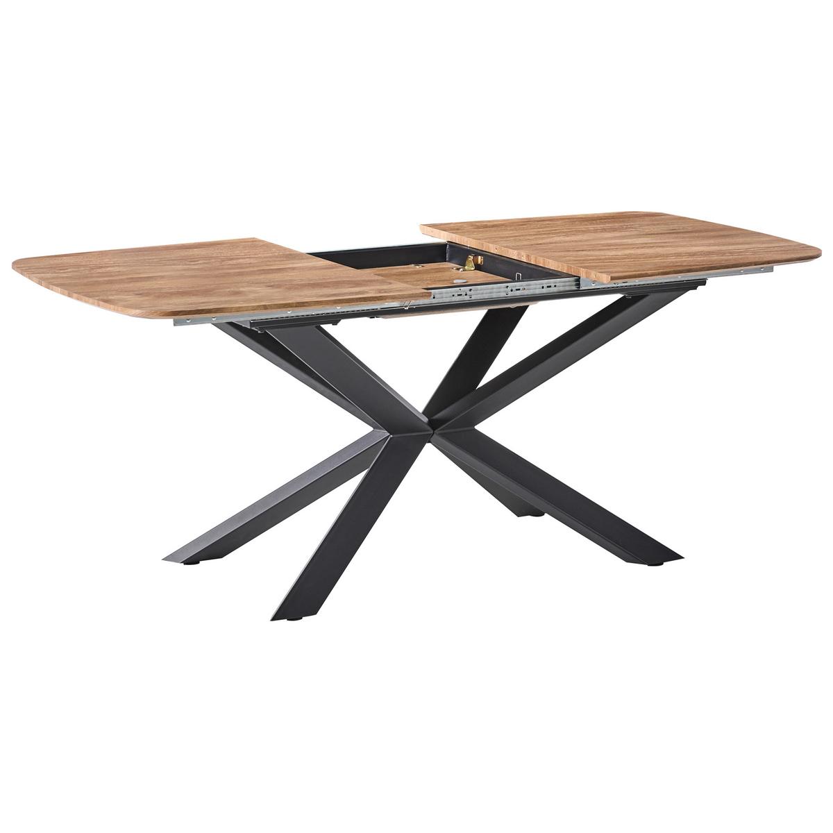 ESSTISCH ausziehbar Braun 140-180/90 cm Gairdner - Braun, Holzwerkstoff (140/90/75cm) - Beliani