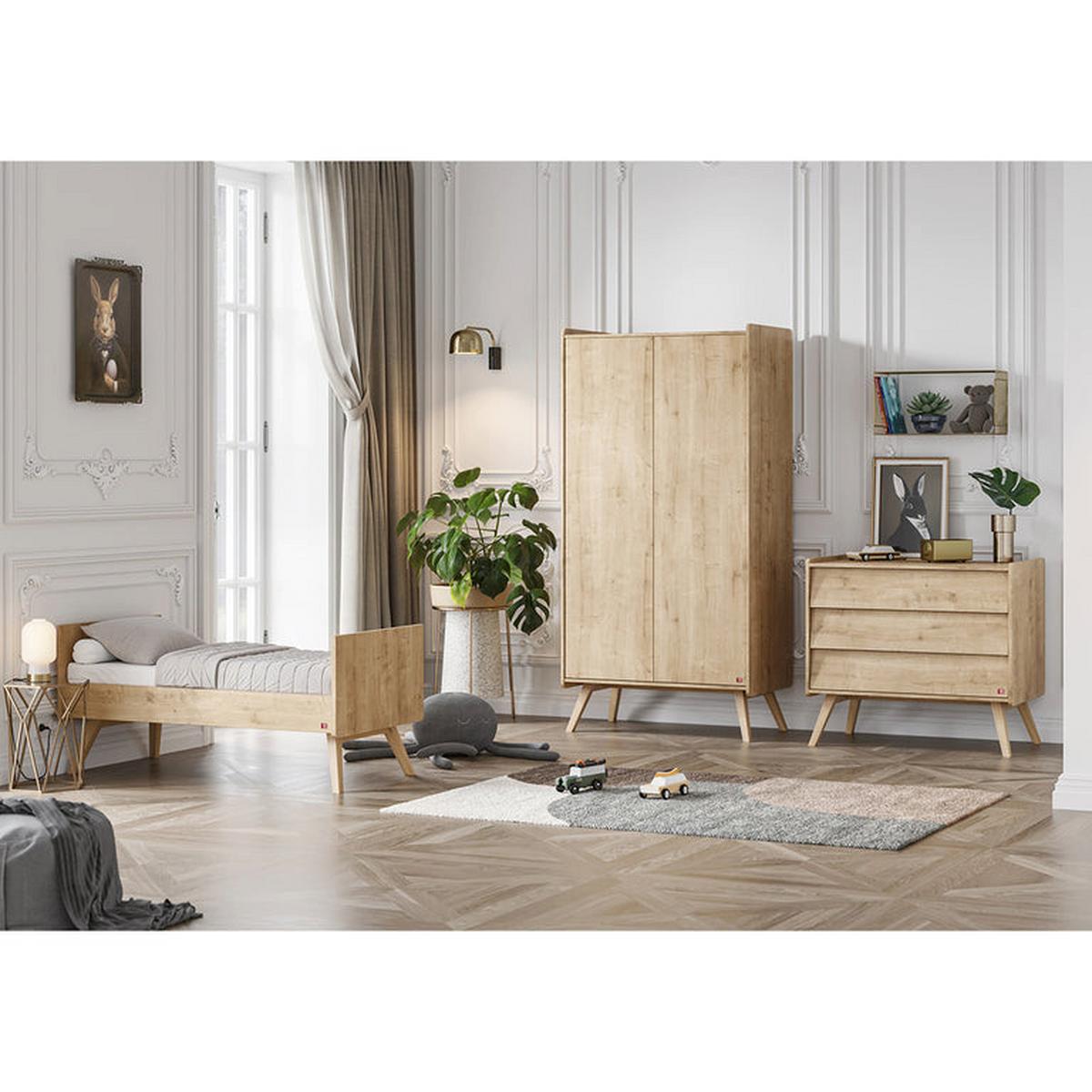 SCHRANK 2 Türen Holz - Braun, Holzwerkstoff (100/200/58cm) - Petits-meubles