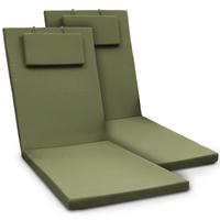 ROLLLIEGENAUFLAGE Loft RL 200x60x5cm Olivgrün (2tlg) - Olivgrün, Textil (60/200cm) - Beautissu 