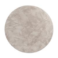 KURZFLORTEPPICH, einfarbig, aus Polyester, Beige, Ø 80 cm - Beige, Textil (80/80cm) - KADIMA DESIGN