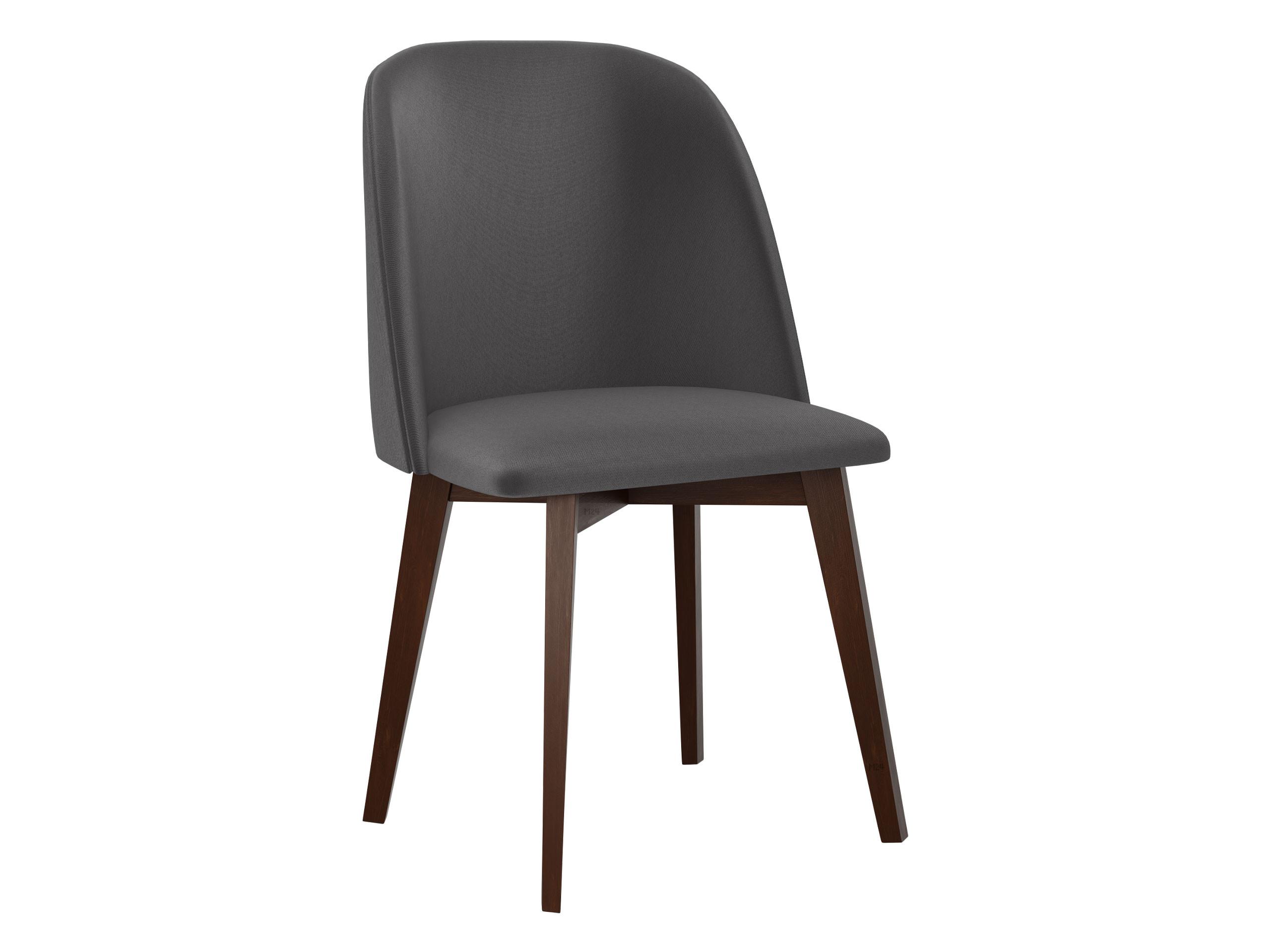 STUHL Monti 3, Holzfarbe: Nuss - Dunkelgrau/Walnussfarben, Holz (48/83/55cm) - MIRJAN24