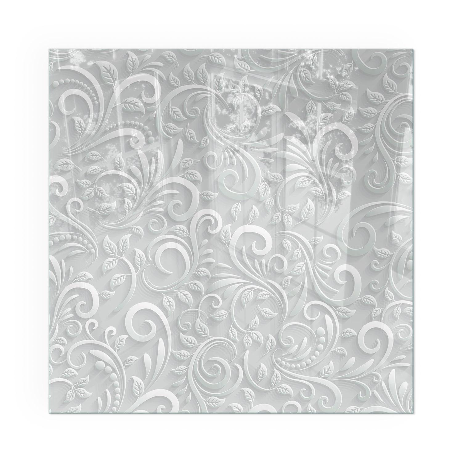 GLASPLATTE für Kamin 50x50 cm - Grau, Glas (50/50/0.4cm) - TULUP