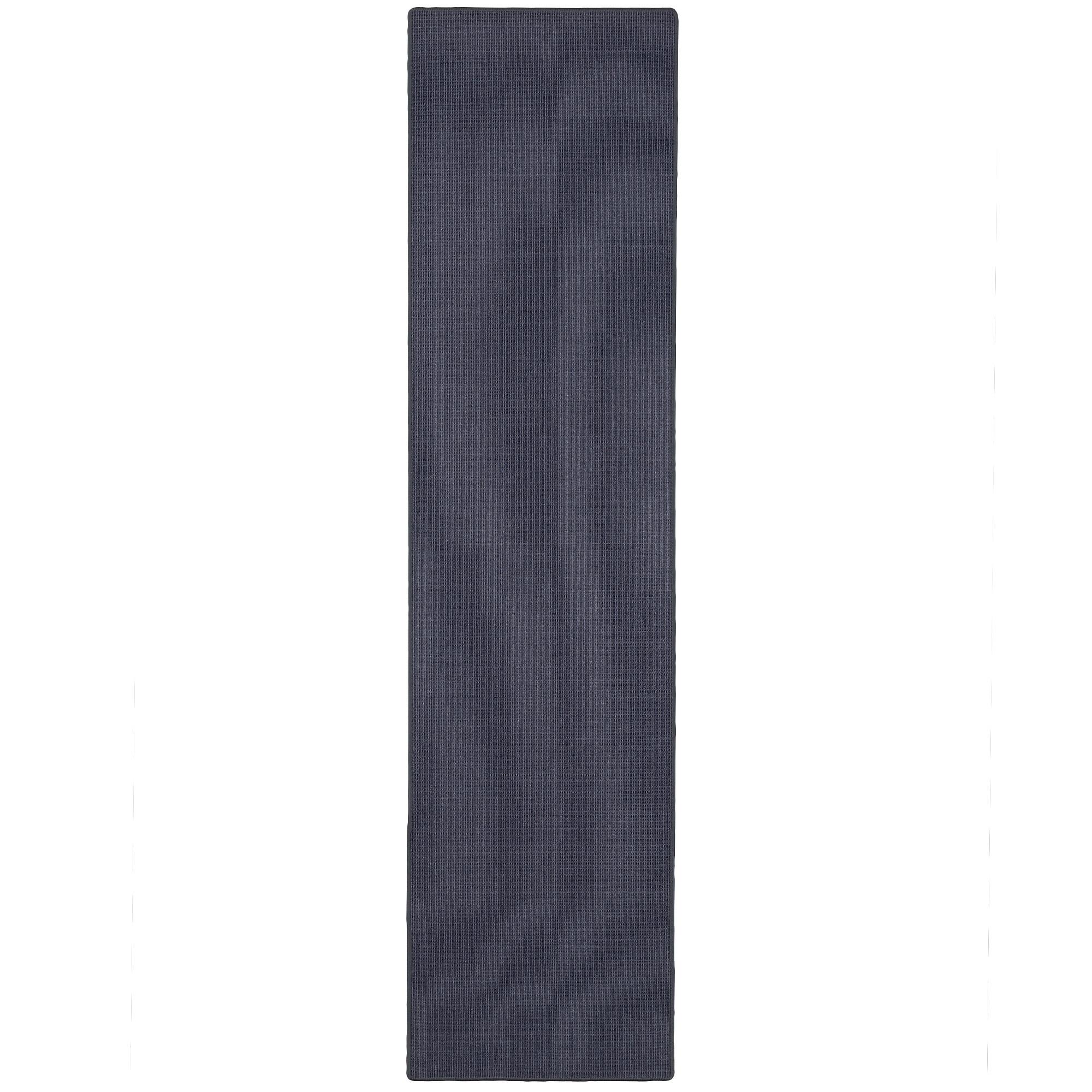SISAL NATUR LÄUFER TEPPICH - Blau, Textil (100/200cm) - Snapstyle