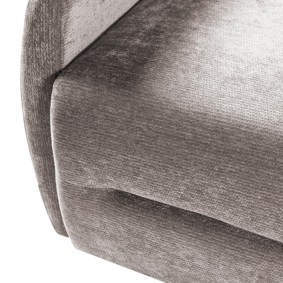 ECKSCHLAFSOFA Camila mit Schlaffunktion und universeller Ottomane, Braun - Braun, Textil (225/153cm) - Beautysofa