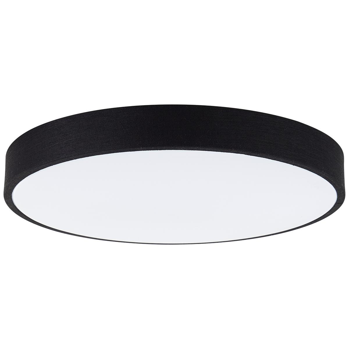 DECKENLEUCHTE Filiz G80821/76 - Schwarz, Metall (49/49/8cm) - Brilliant