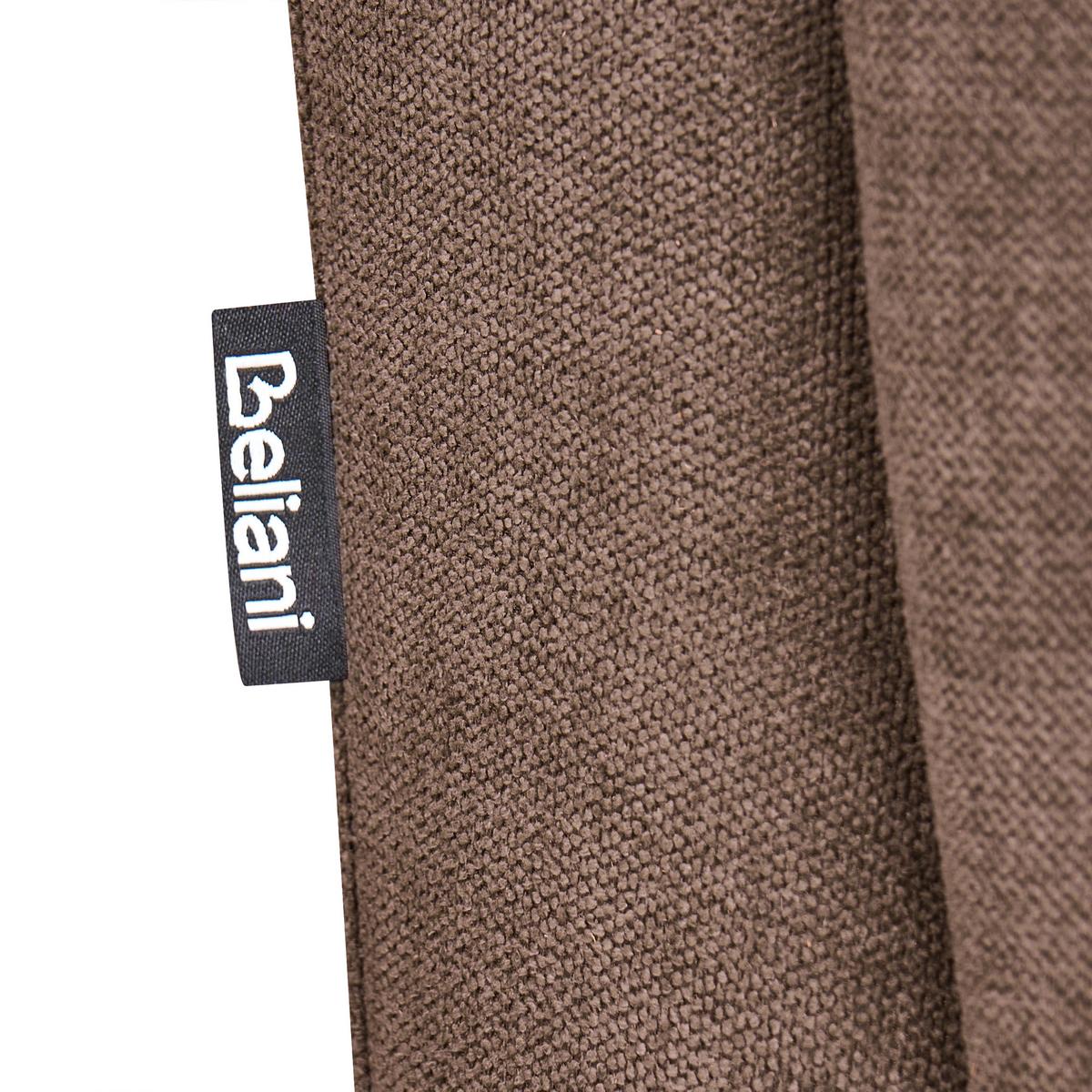 OTTOMANE Stoff Dunkelbraun Habo - Hellbraun, Textil (134/42/60cm) - Beliani
