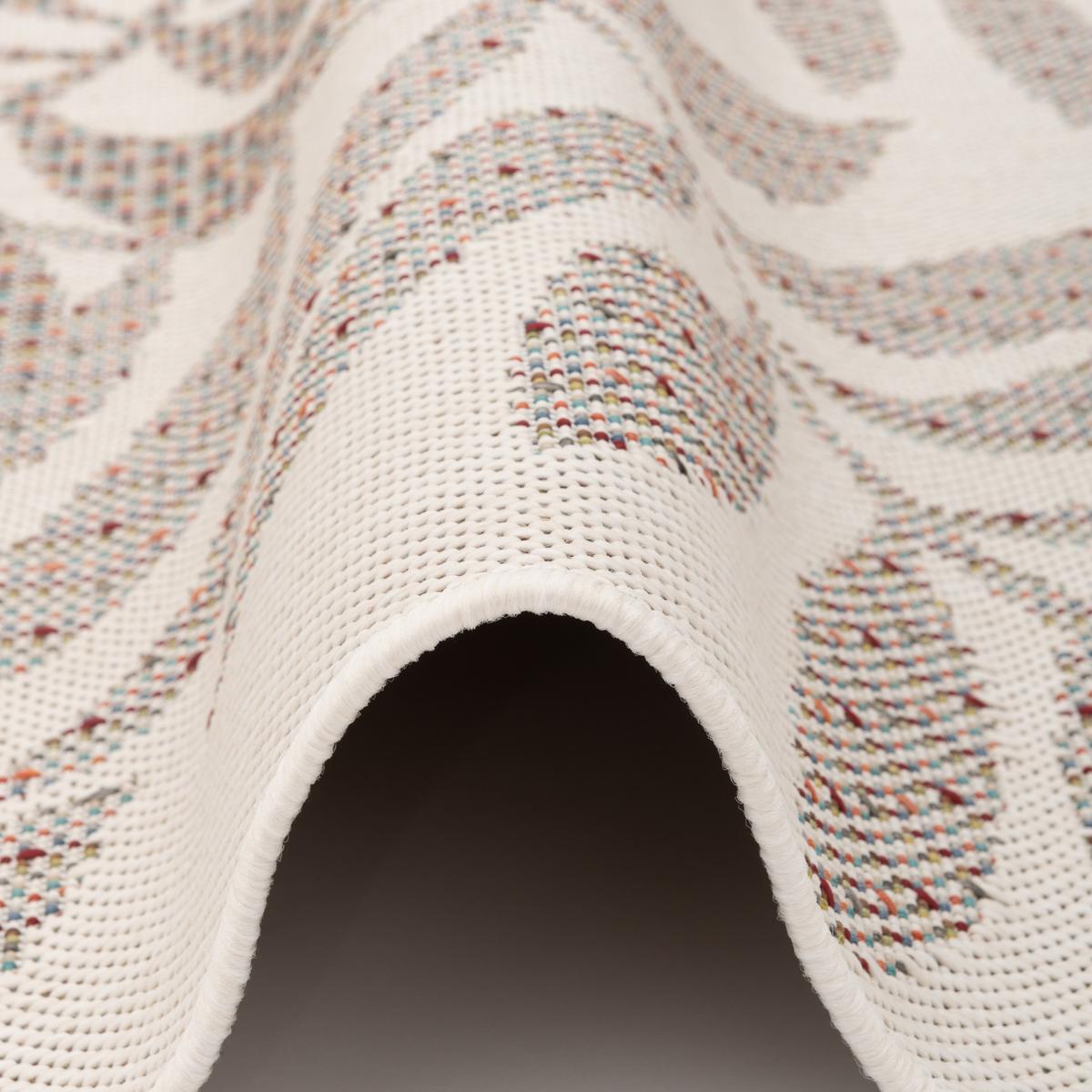 IN & OUTDOOR TEPPICH FLACHGEWEBE CAMPUS BLÄTTER - Beige, Textil (140/200cm) - Pergamon