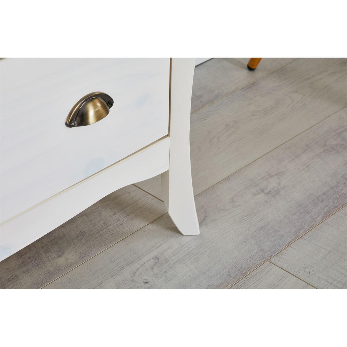 KOMMODE ANTOINETTE weiß - Weiß, Holz (89/87/43cm) - IDIMEX