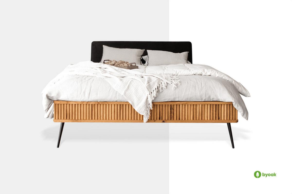 BETT LINA 2 100x210 Wildeiche - Wildeiche, Holz (100/210cm) - byoak