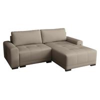 ECKSOFA Milton - Hellbraun/Schwarz, Holz/Textil (237/180cm) - MIRJAN24