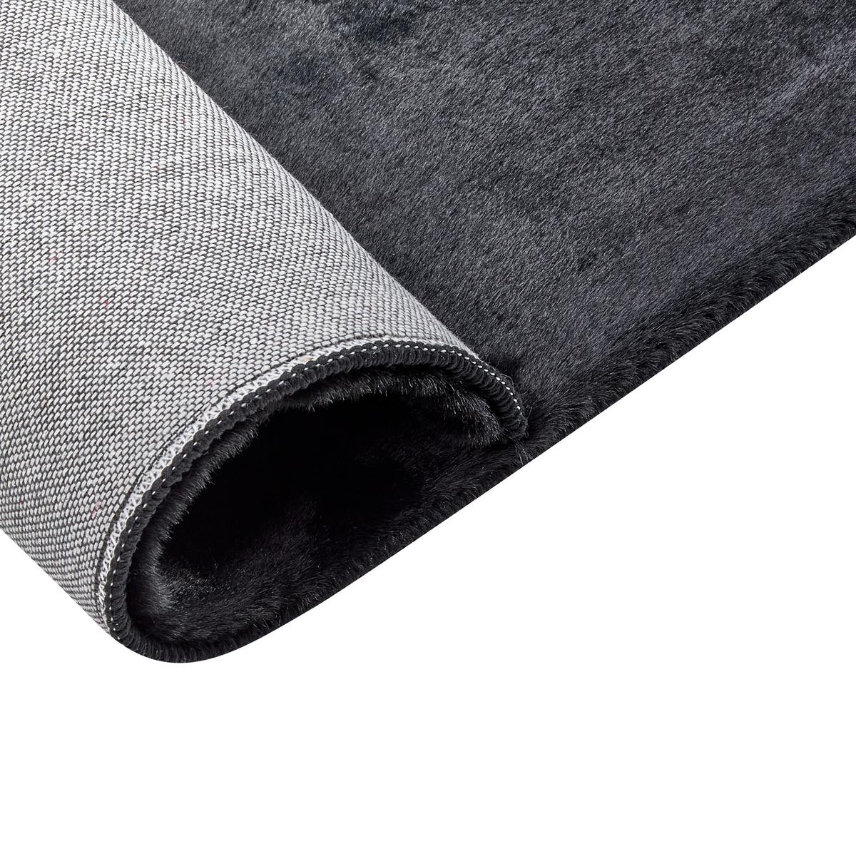 SHAGGY-KUNSTFELLTEPPICH Mirpur 230/160 cm - Grau, Kunststoff (160/230cm) - Beliani