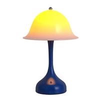 LED TISCHLAMPE Solara 16/9/24.5 cm - Blau, Kunststoff (16/9/24.5cm) - ZMH