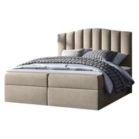 BOXBETT Lindos - H3 - Creme, Holz (160/200cm) - MIRJAN24