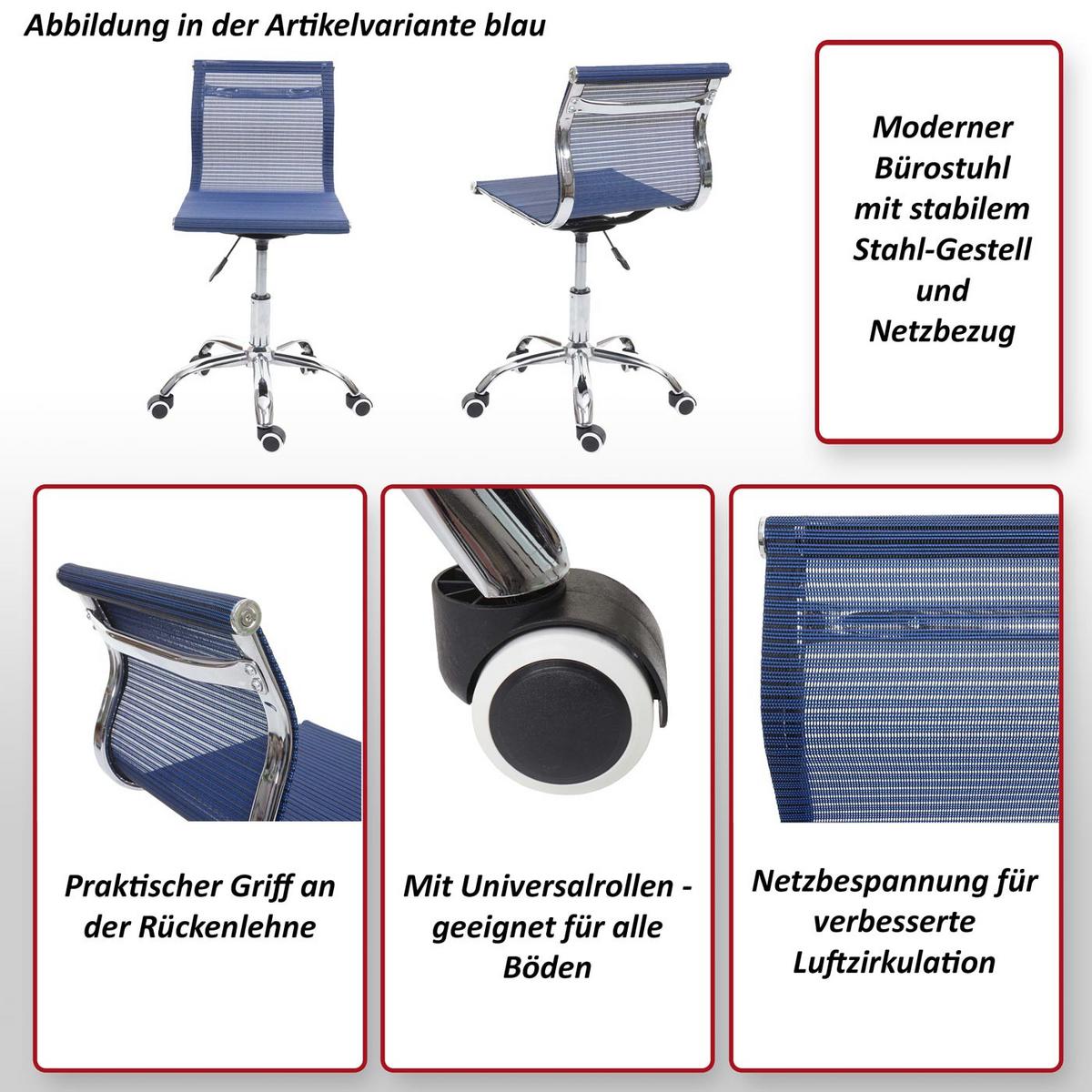 BÜROSTUHL Bordeaux - Bordeaux, Textil (49/82/49cm) - MCW