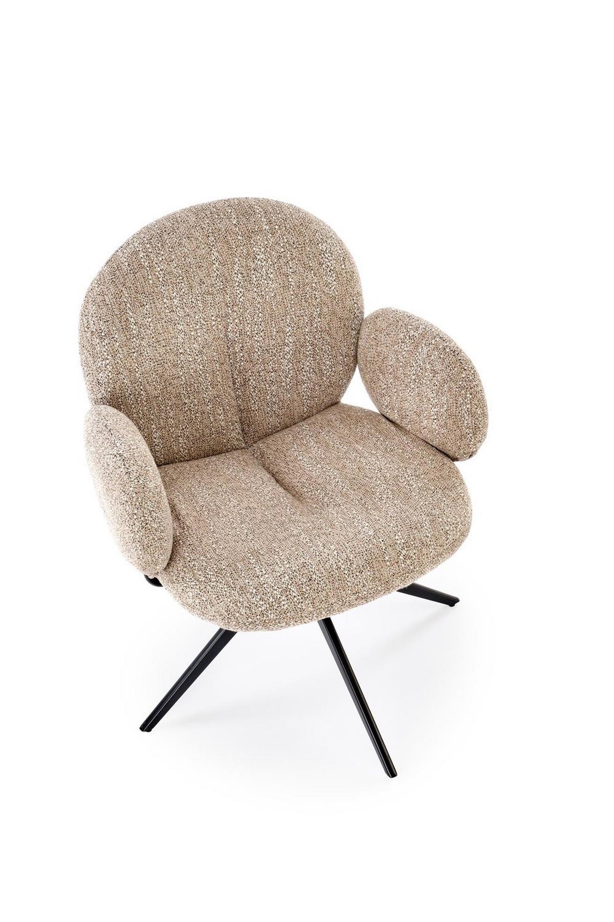 SESSEL BERRY 360° gepolstert Beige - Beige, Textil (65/83/64cm) - Lookway